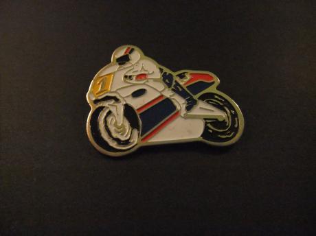 Honda NSR500., rijder Michael (Mick) Doohan ( Nr 1) behaalde 5 opvolgende  wereldtitels 500 cc in de jaren 1994-1998 